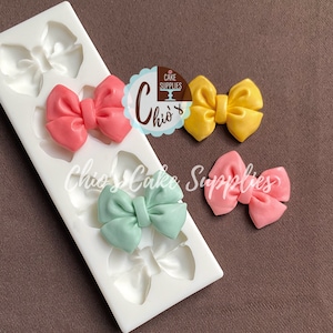 Bows Silicone Mold, 4 cavities