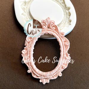 Oval Baroque Frame Silicone Mold