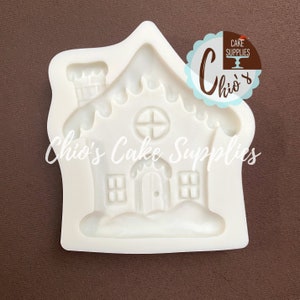 Gingerbread House Silicone Mold, 2.25&quot; H