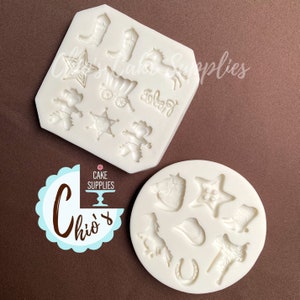 Western / Cowboy / Rodeo Themed Silicone Molds