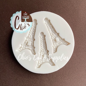 Eiffel Tower Small Silicone Mold, 3 cavities