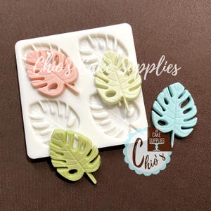 Tropical Palm Leaf / Turtle Leaf Silicone Mold