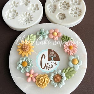 Assorted Flowers Silicone Molds
