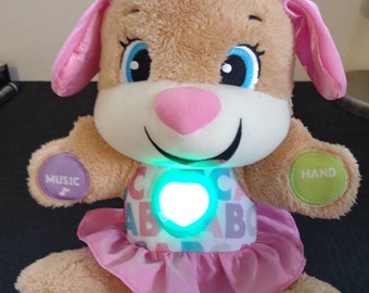 Fisher Price Interactive Learning Plush Puppy Doll Etsy