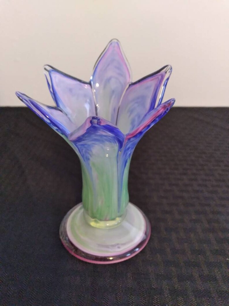 Twos Company Art Glass Vase Etsy