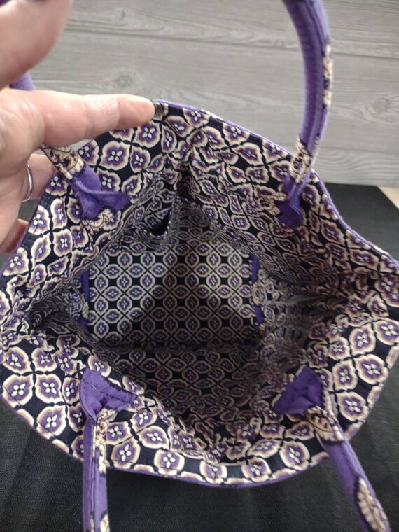 Vtg Vera Bradley Top Handle Handbag Simply Violet… - image 3