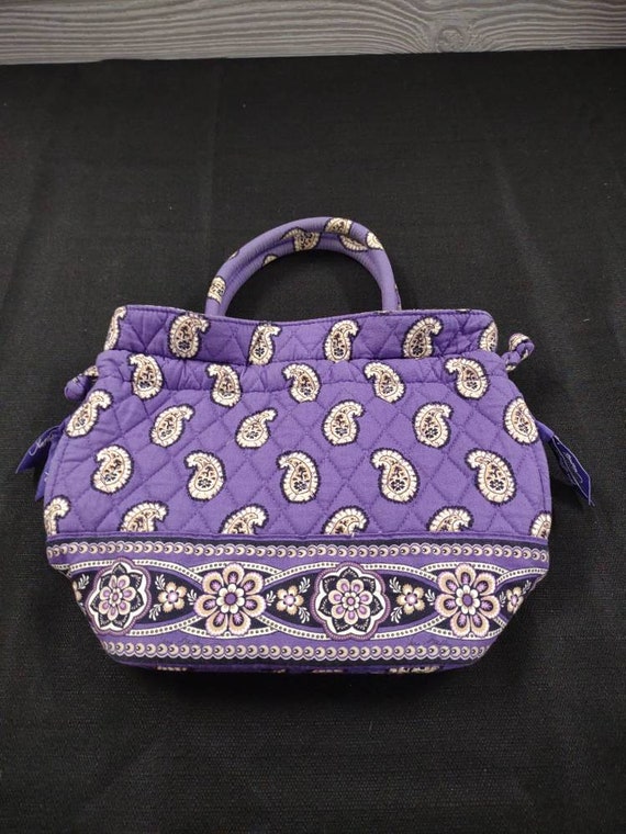 Vtg Vera Bradley Top Handle Handbag Simply Violet… - image 1