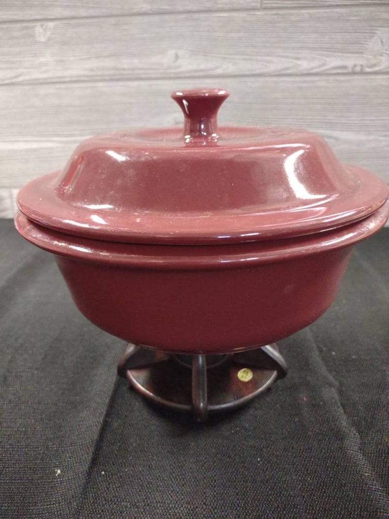 The Pampered Chef Stoneware Casserole Dish Cranberry 1.5 Etsy