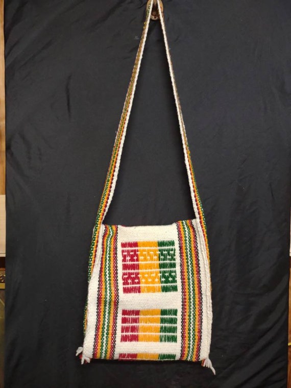 VTG Woven Wool Indian Creations Crossbody Bag Mad… - image 3