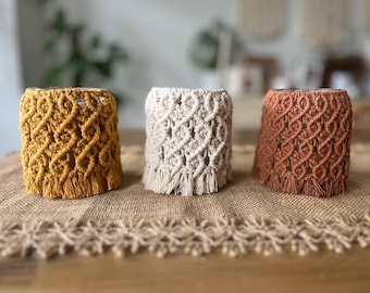 Macrame Candle