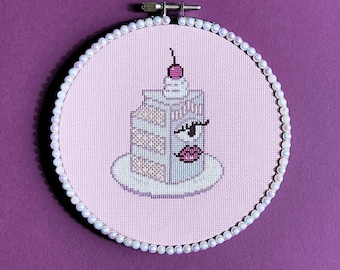 Cyclops Cake Cross Stitch Pattern