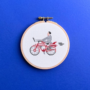 Patrón de punto de cruz de Pee-wee Herman