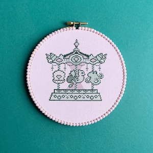 Ocean Carousel Cross Stitch Pattern