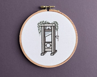 Guillotine Cross Stitch Pattern