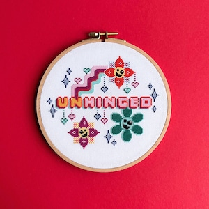 Unhinged Cross Stitch Pattern