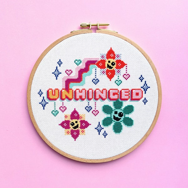 Unhinged Cross Stitch Pattern