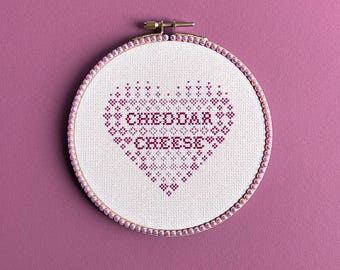 Customizable Valentine Cross Stitch Pattern