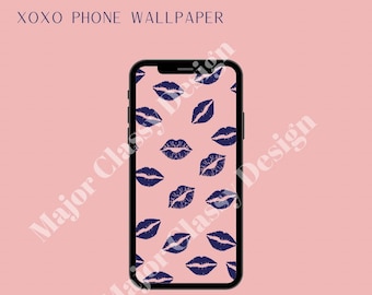 Xoxo Phone Wallpaper Digital Download