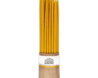 Candele rituali da chiesa in cera d'api naturale - 14"/ 36 cm