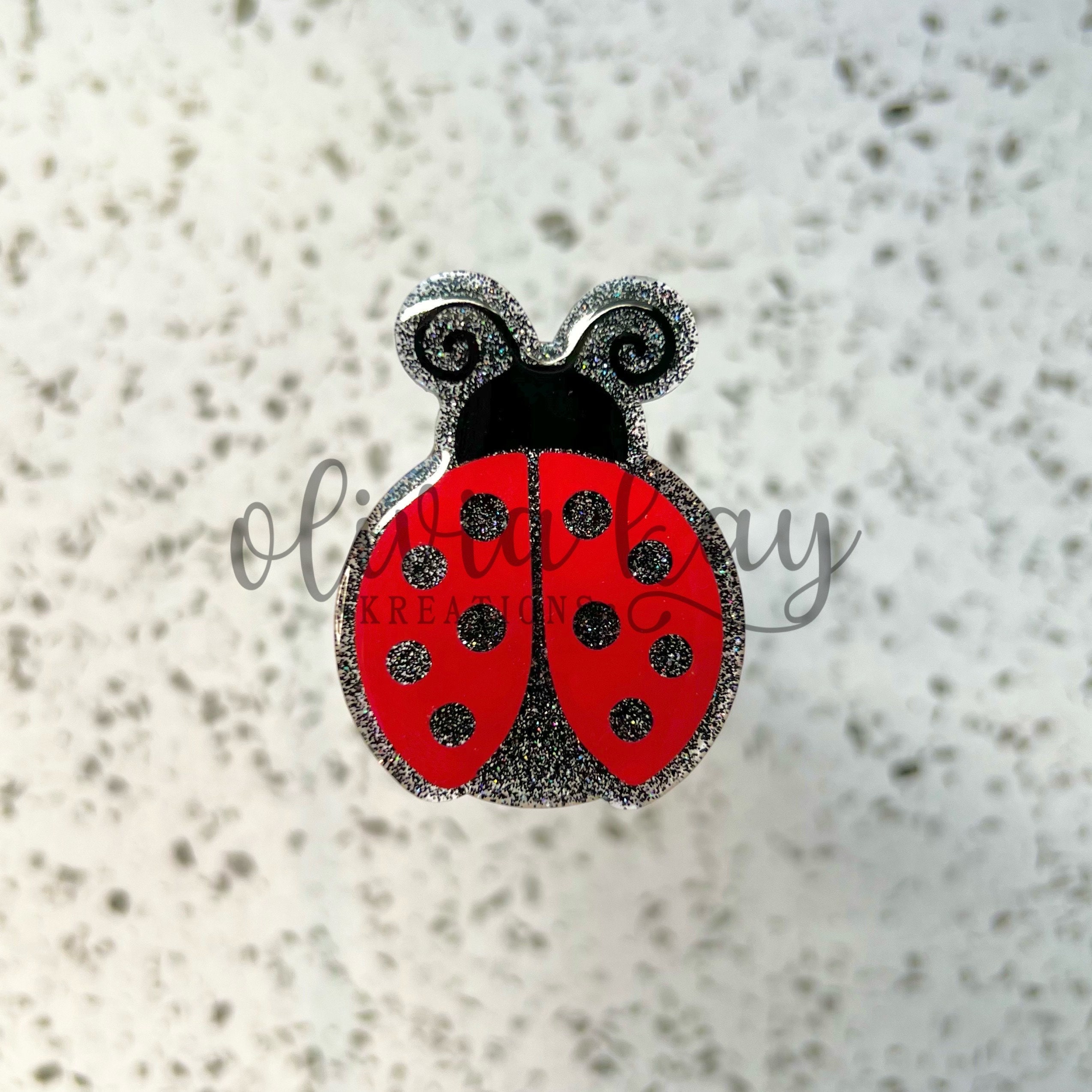 Ladybug Badge Reel 