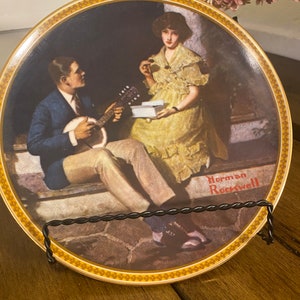 Rockwells Pondering on the Porch Limited Edition Collectors Plate-10211I