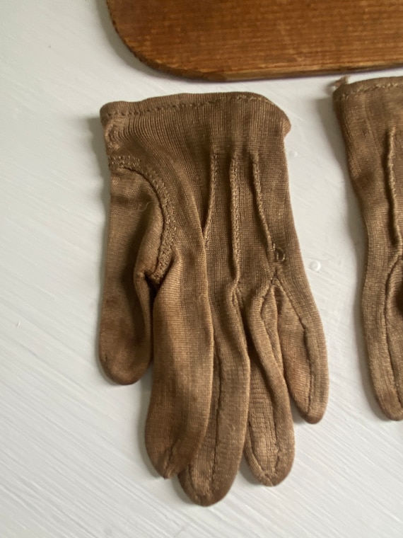 Antique Silk Children’s Gloves-1800’s - image 4
