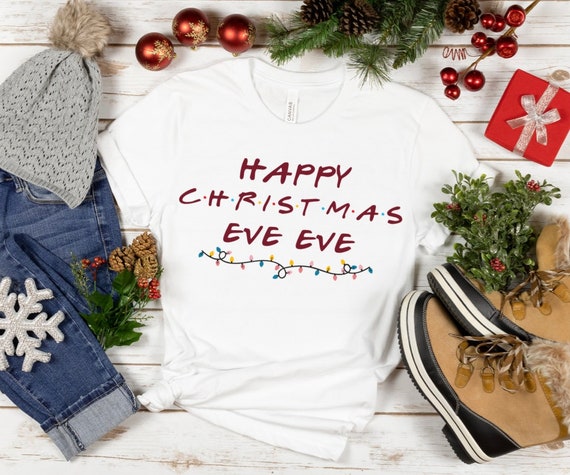Friends TV Show Xmas Eve Unisex T-Shirt Adult Friends TV Show Xmas Eve Unisex T-Shirt Adult