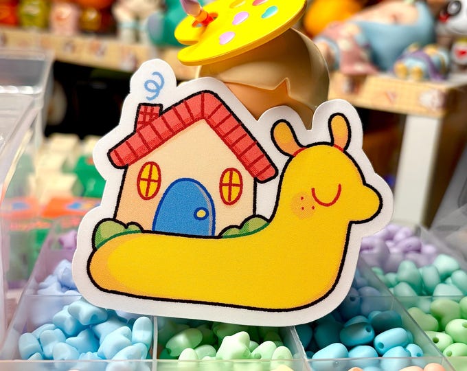 Snome (Snail Home) Sticker