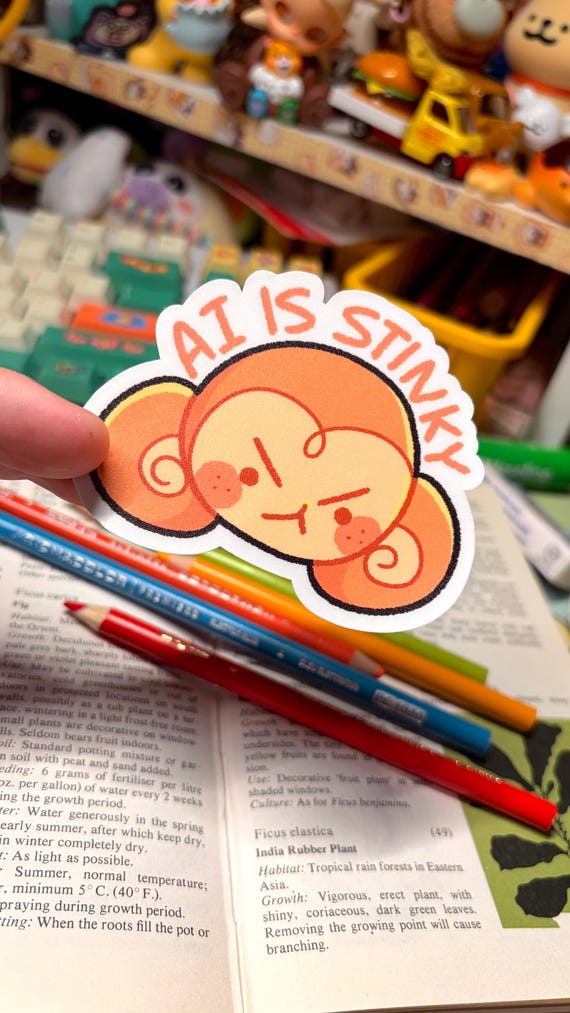 Ai Is Stinky Sticker