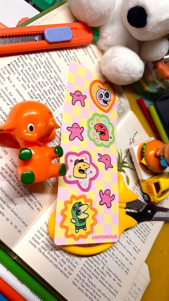 Smiling Friends Shapes Sticker Sheet