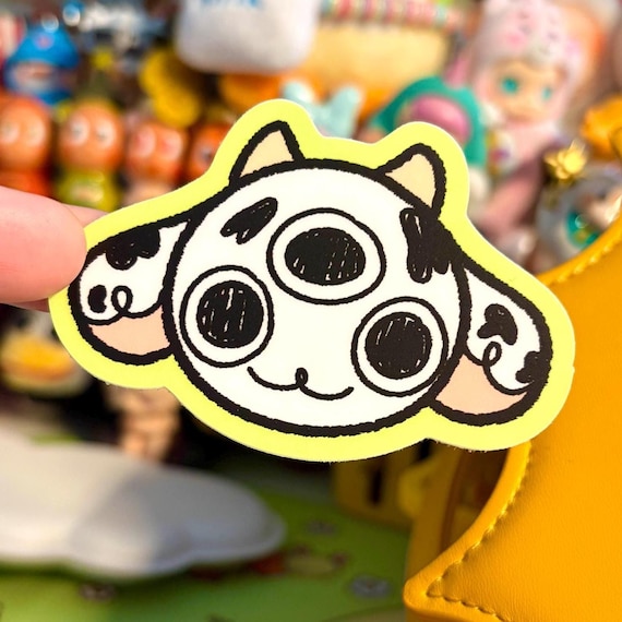 Cow Alien Sticker