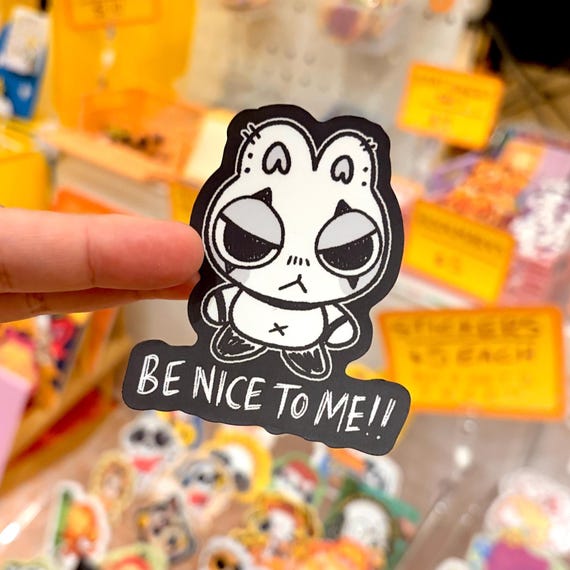 Be Nice To Me Bunny Sticker