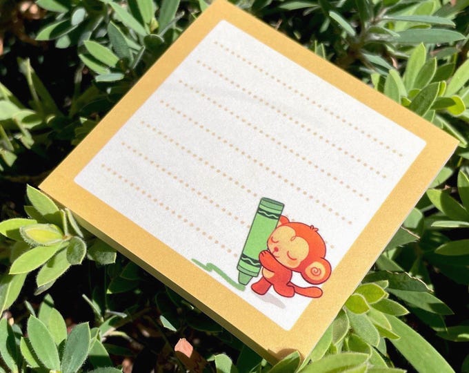 Doodle Monkey Post-It Notes