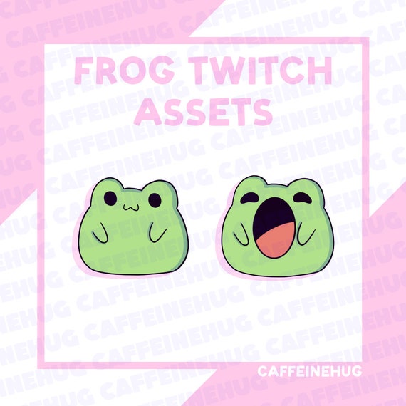 Cute Pop Frog Cartoon Twitch Alert | Animated Emote | PNG Tuber