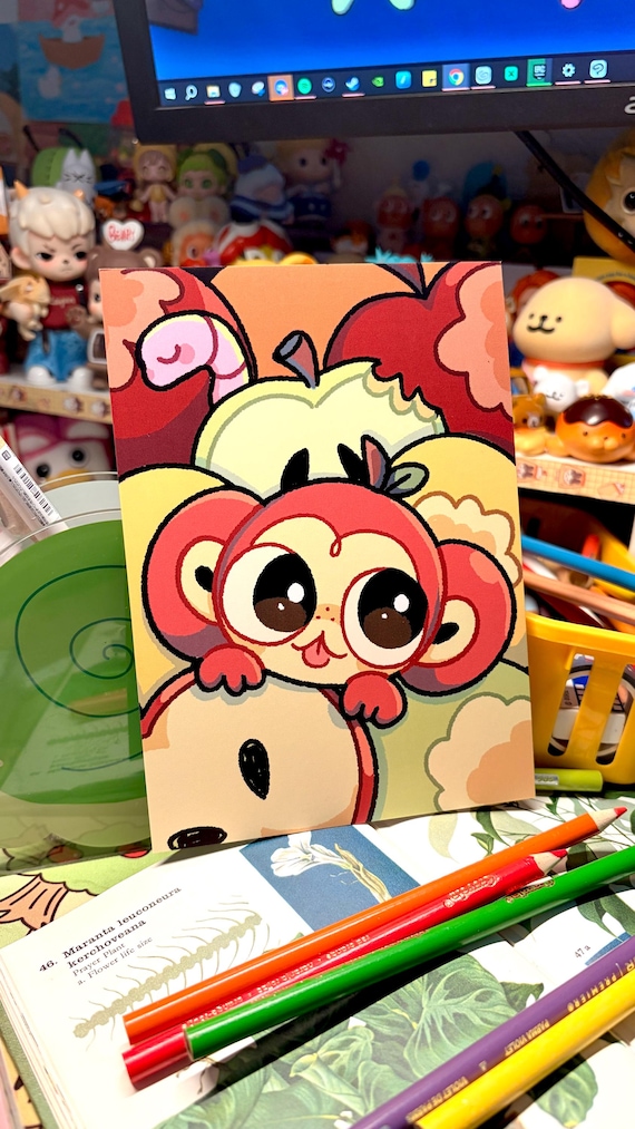 Mico Apple Monkey Print