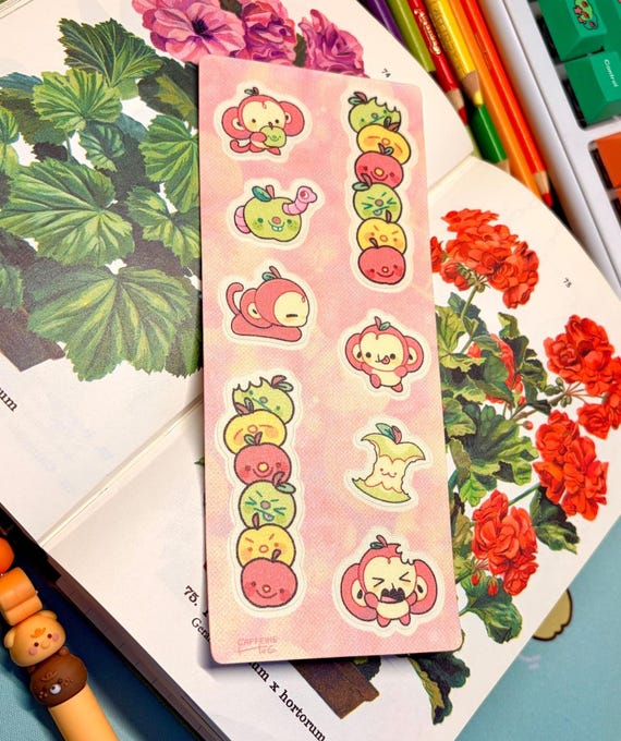 Apple Monkey Sticker Sheet