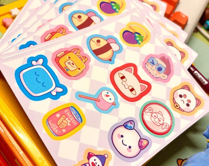 Bee And Puppycat (flawed) Sticker Sheet