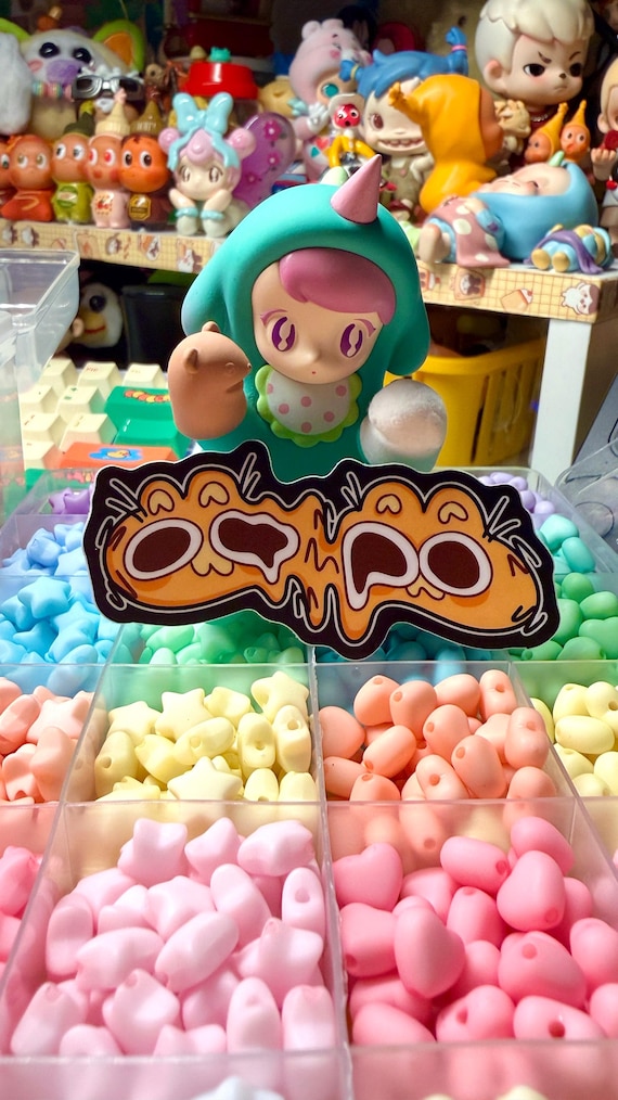 Melty Orange Cat Sticker