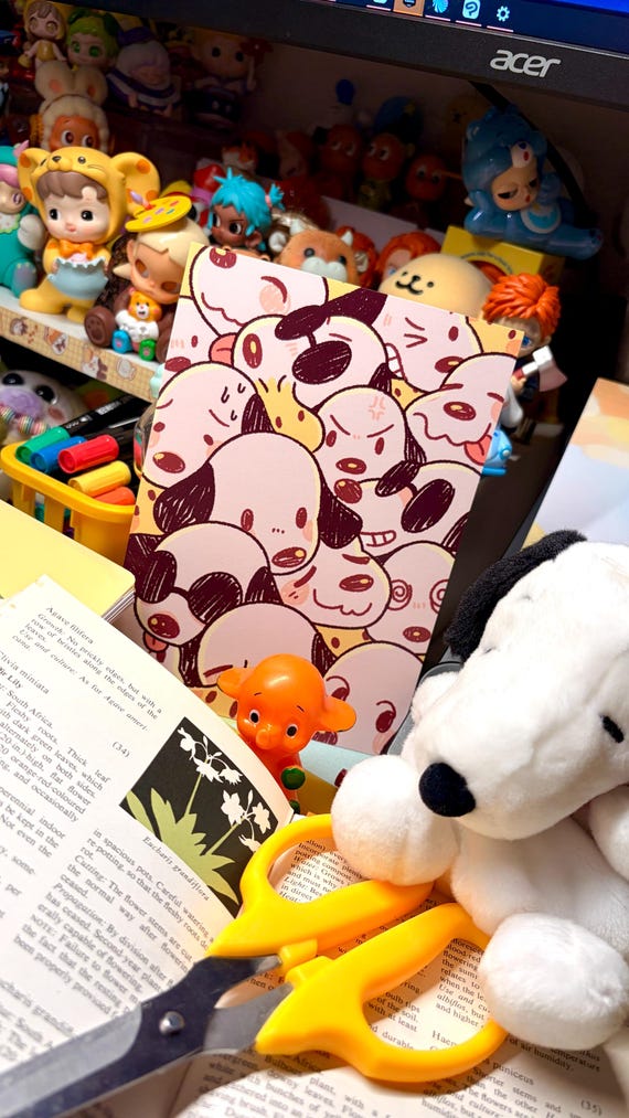 Peanut Dog Crowded Print