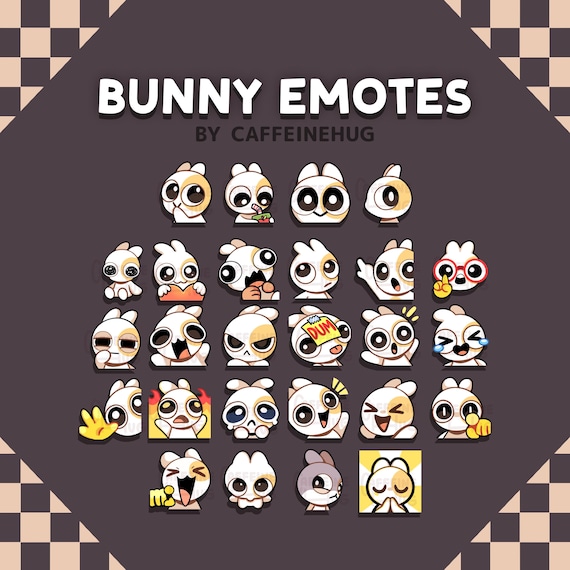 26 Bunny Emotes for Twitch and Discord