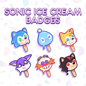 6 Sonic The Hedgehog Twitch Badges | Twitch Emotes | Gebissabzeichen |
