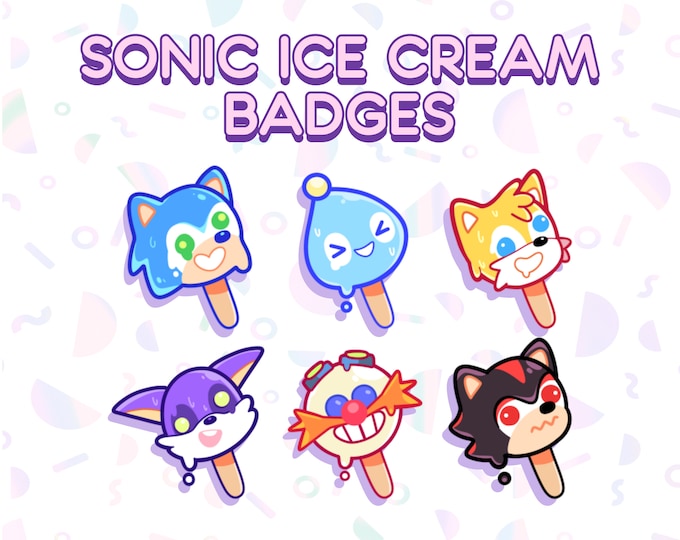 6 Sonic The Hedgehog Twitch Badges | Twitch Emotes | Bit Badges |