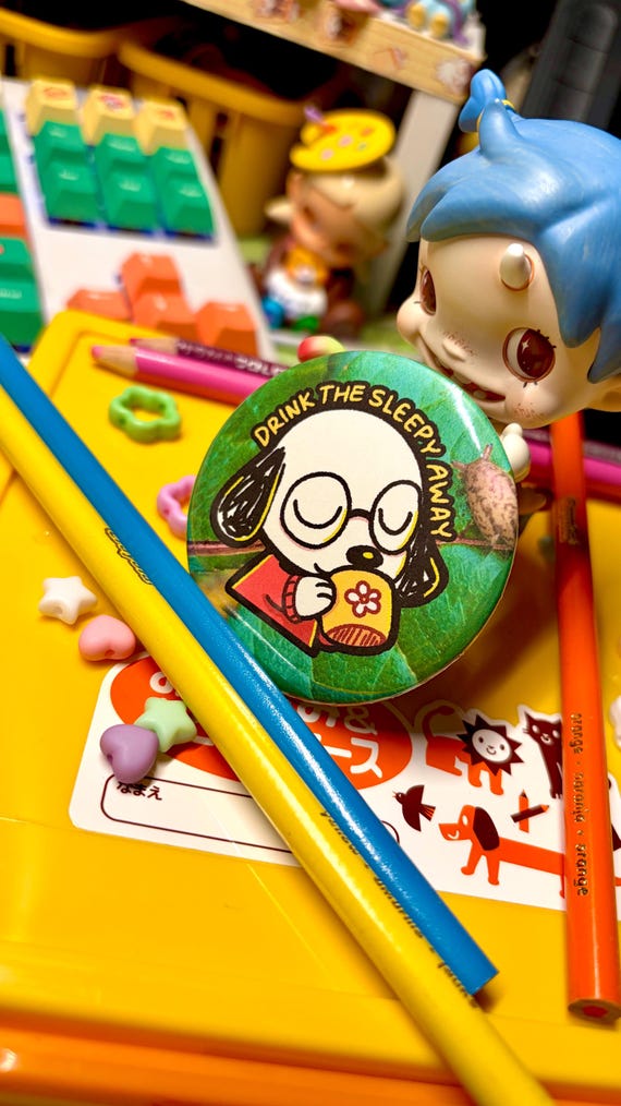 Esnupi Drink The Sleepy Away Button