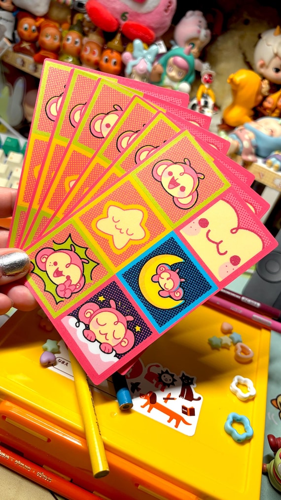 Pink Monkey Sticker Sheet