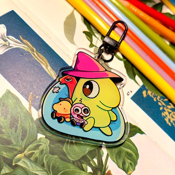 Glep and Silly Friends Plushies Acrylic Keychain