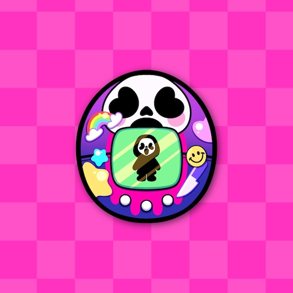 Ghostface Scream Tamagotchi sticker
