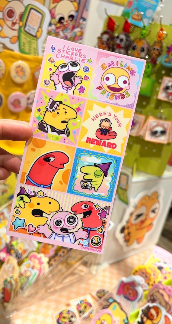 Smiling Friends Squares Sticker Sheet
