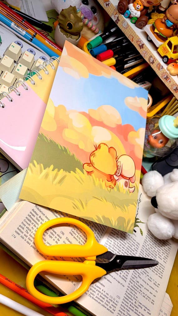 Monday Cat and Peanut Dog Print