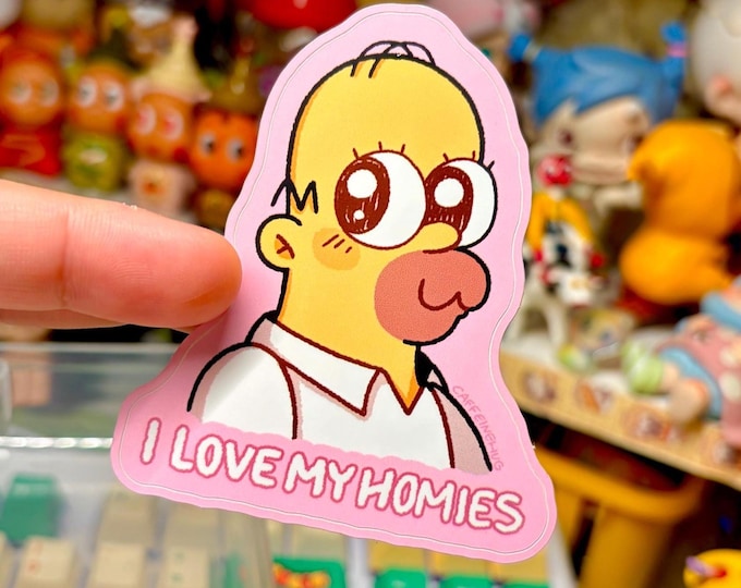 I Love My Homies Sticker