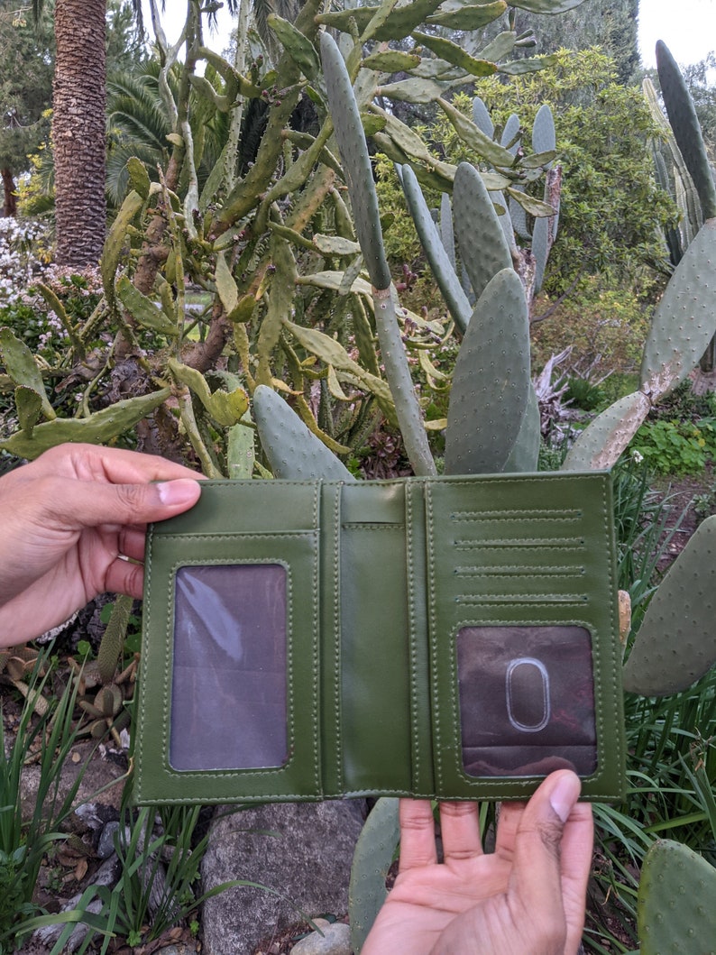 Porta passaporto regalo Cactus Leather Vegan RFID, sostenibile ed ecologico, passaporto a portafoglio Cover passaporto immagine 2